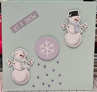 Cards:  Christmas:  Two Snowmen Let It Snow