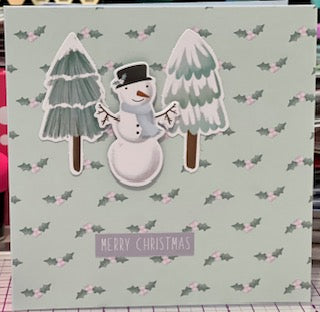 Cards:  Christmas:  Two Snowmen Let It Snow